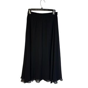 Adrianna Papell Evenings Chiffon Layered Skirt Sz. SP Black Formal Party Event
